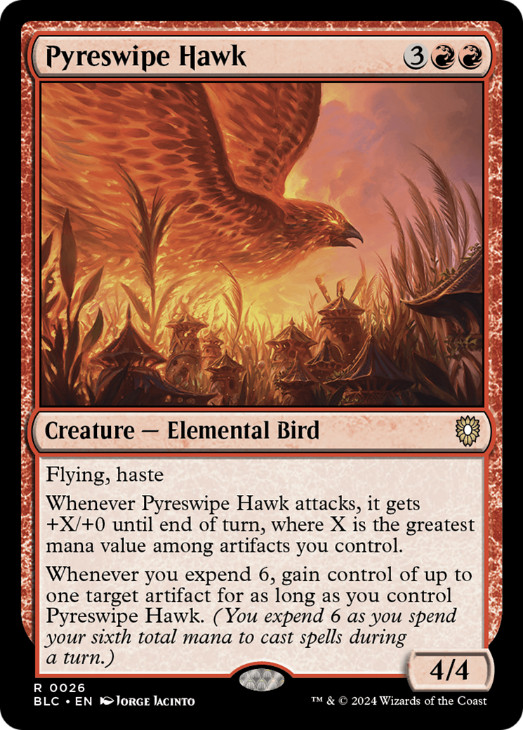 Pyreswipe Hawk [Bloomburrow Commander] | Total Play