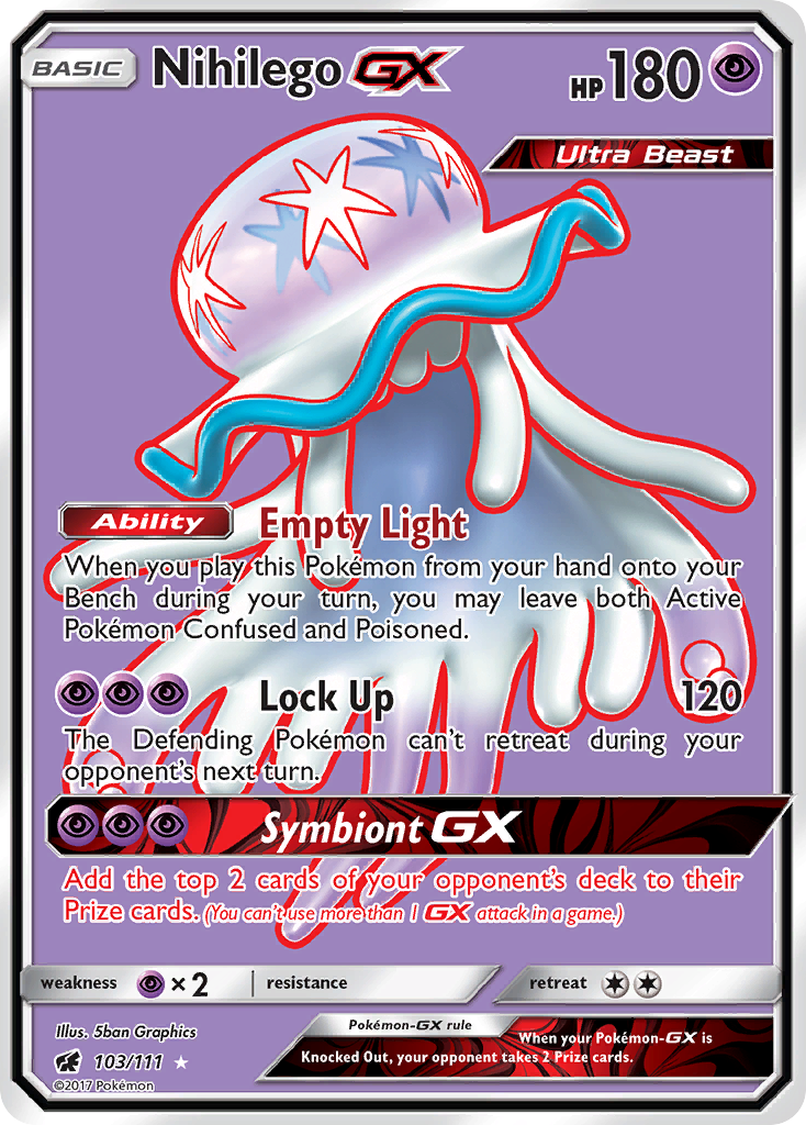 Nihilego GX (103/111) [Sun & Moon: Crimson Invasion] | Total Play