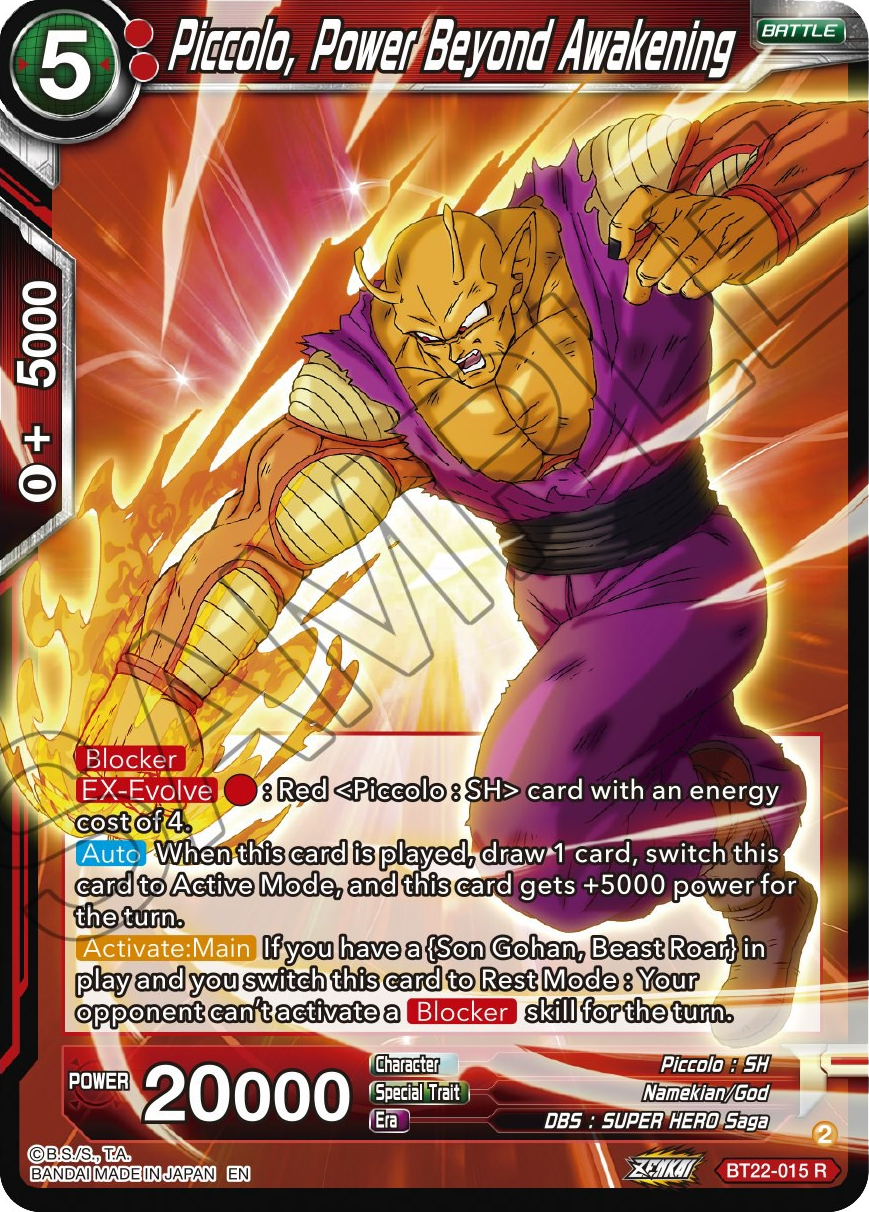 Piccolo, Power Beyond Awakening (BT22-015) [Critical Blow] | Total Play