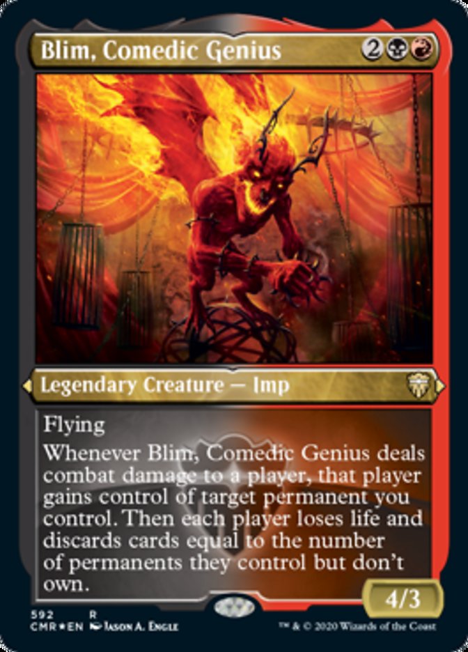 Blim, Comedic Genius (Etched) [Commander Legends] | Total Play