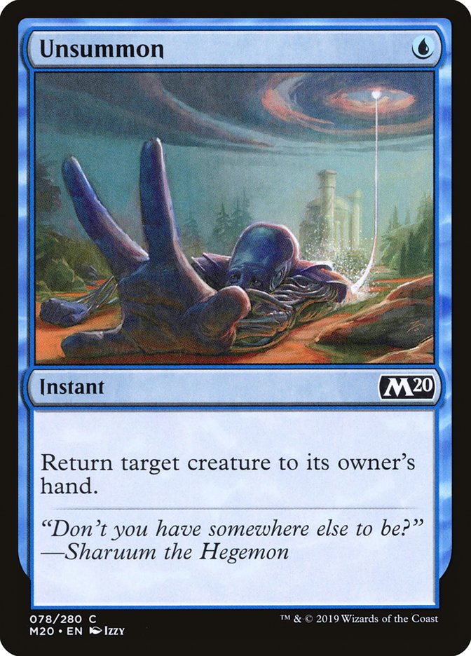 Unsummon [Core Set 2020] | Total Play