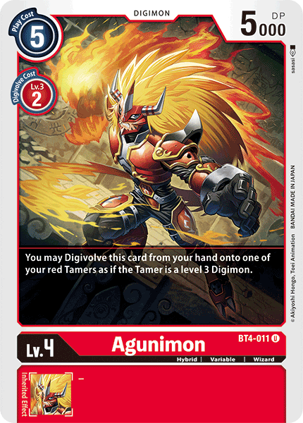 Agunimon [BT4-011] [Great Legend] | Total Play