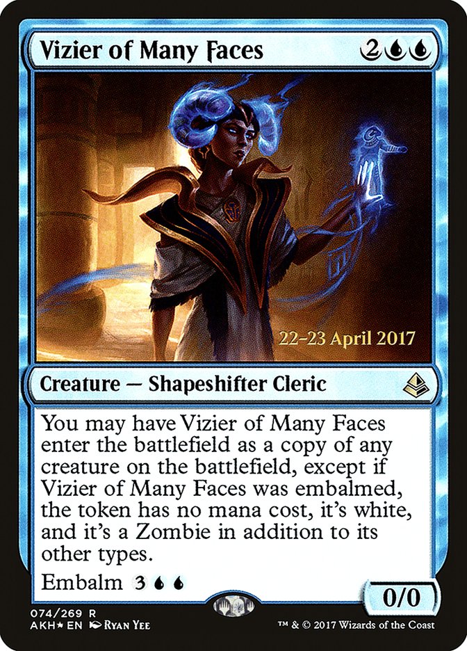Vizier of Many Faces [Amonkhet Prerelease Promos] | Total Play