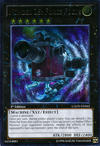 Number 25: Force Focus [GAOV-EN045] Ultimate Rare | Total Play