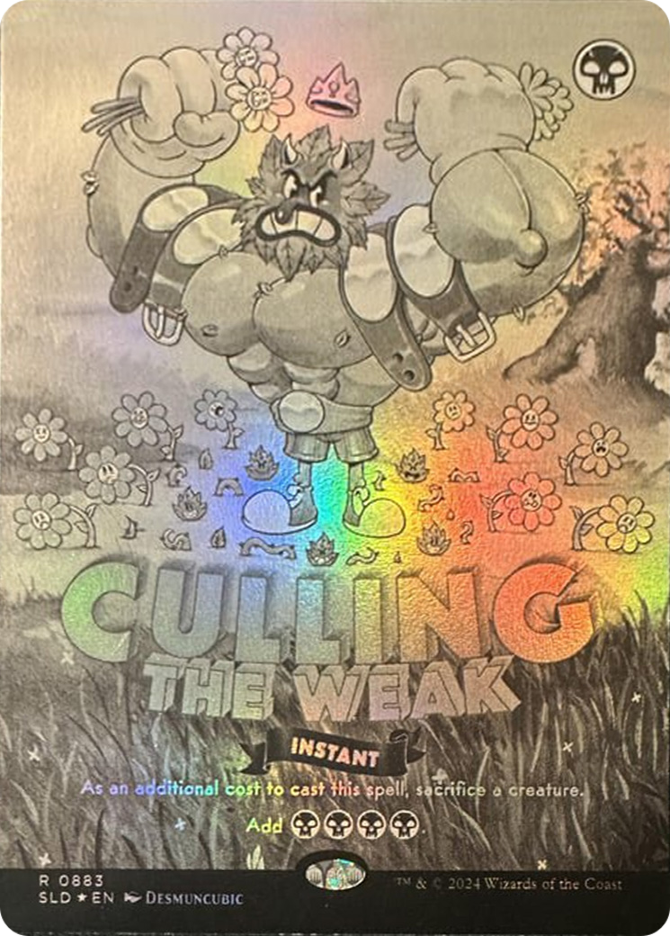 Culling the Weak (Black & White Foil) [Secret Lair Drop Series] | Total Play