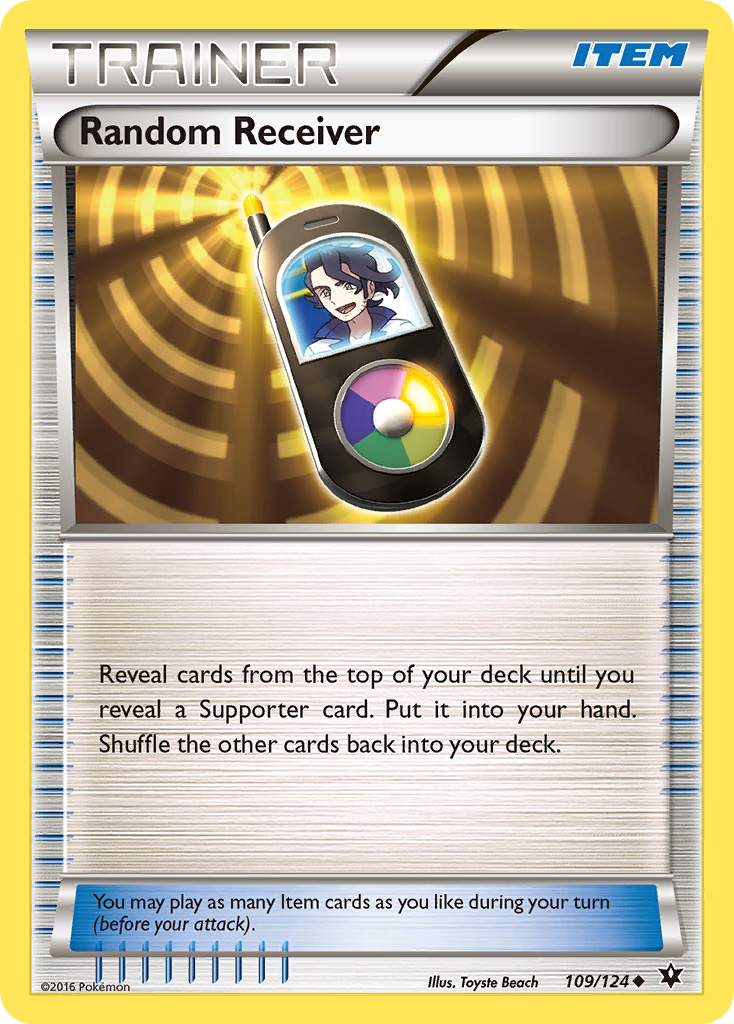 Random Receiver (109/124) [XY: Fates Collide] | Total Play