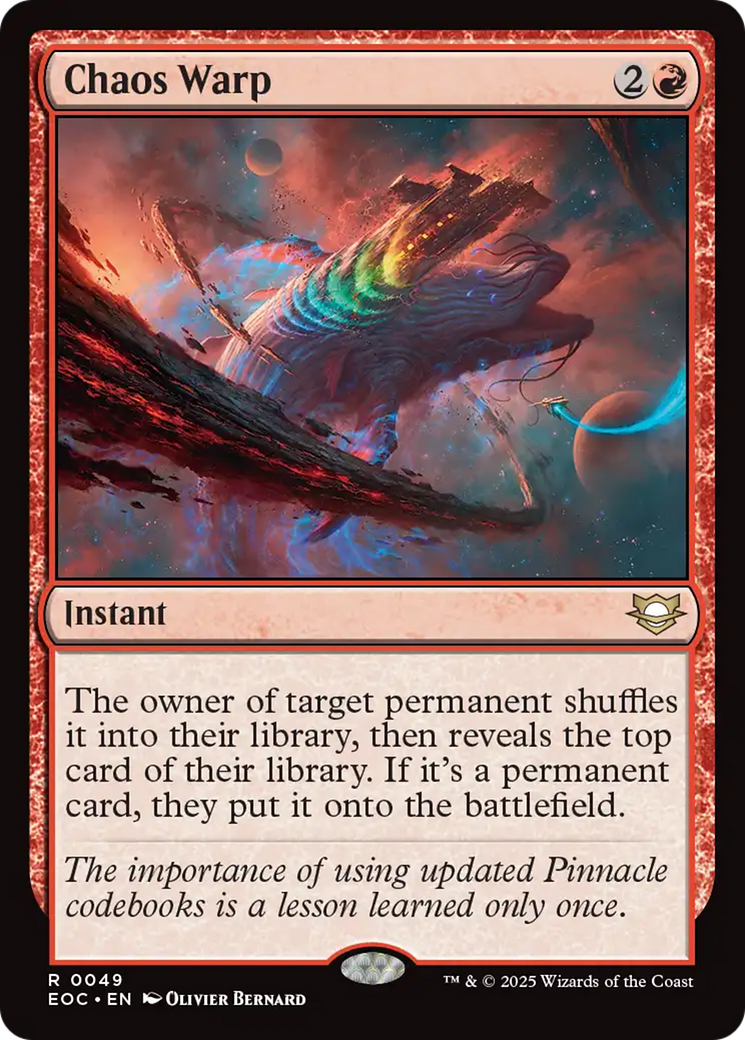 Chaos Warp [Edge of Eternities Commander] | Total Play