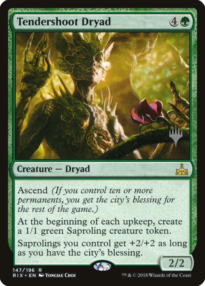 Tendershoot Dryad (Promo Pack) [Rivals of Ixalan Promos] | Total Play