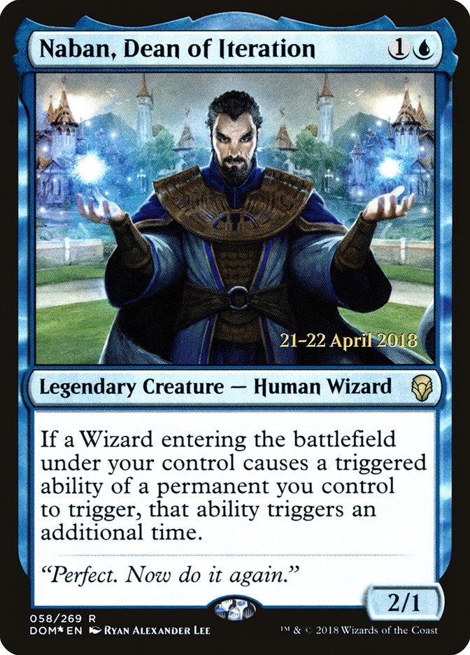 Naban, Dean of Iteration [Dominaria Prerelease Promos] | Total Play