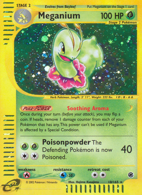 Meganium (18/165) [Expedition: Base Set] | Total Play