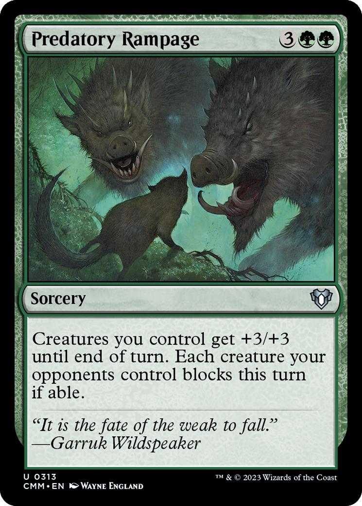 Predatory Rampage [Commander Masters] | Total Play