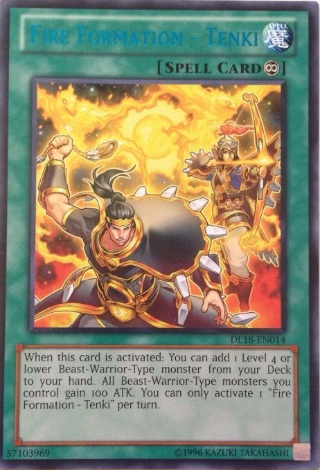 Fire Formation - Tenki (Blue) [DL18-EN014] Rare | Total Play
