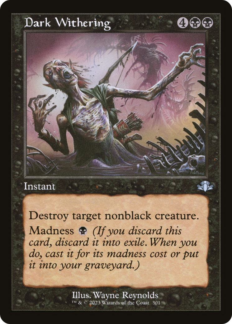 Dark Withering (Retro) [Dominaria Remastered] | Total Play