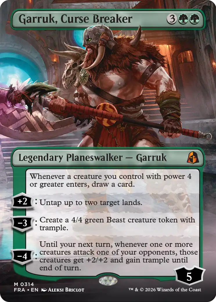 Garruk, Curse Breaker (Borderless) [Reality Fracture] | Total Play