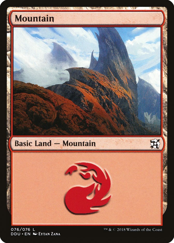 Mountain (76) [Duel Decks: Elves vs. Inventors] | Total Play