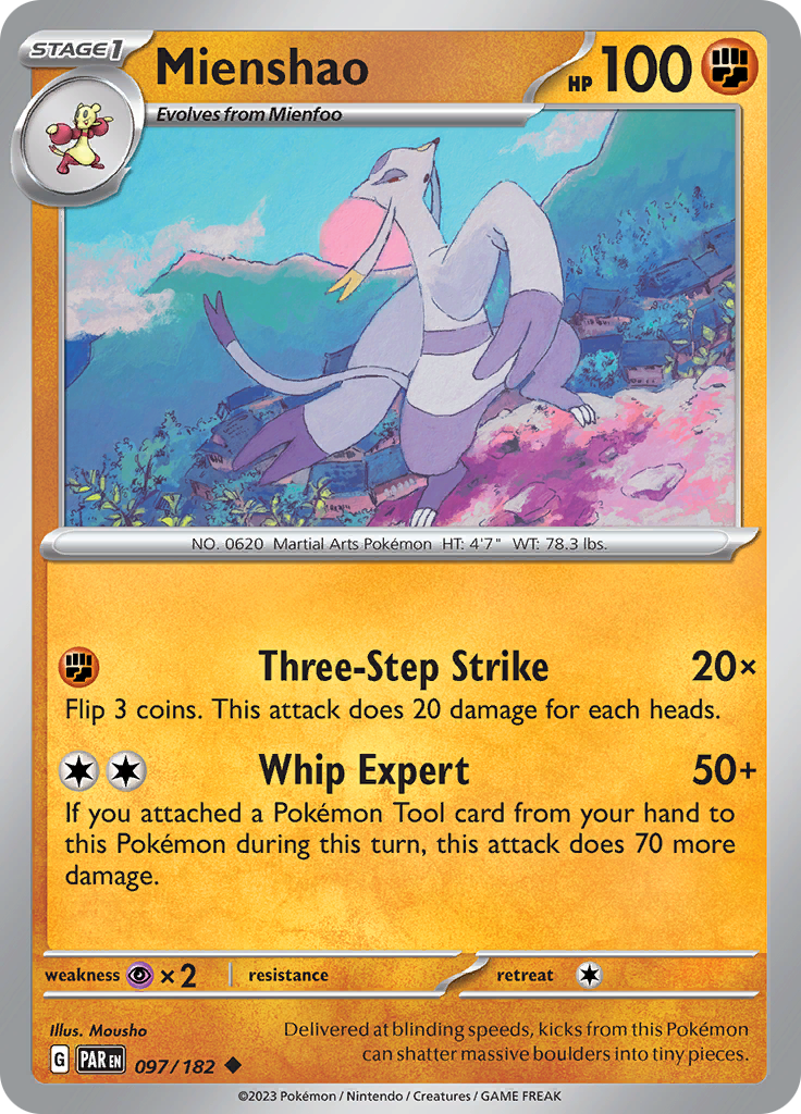 Mienshao (097/182) [Scarlet & Violet: Paradox Rift] | Total Play