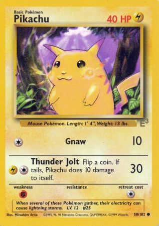 Pikachu (58/102) (E3 Stamped Promo) [Miscellaneous Cards] | Total Play