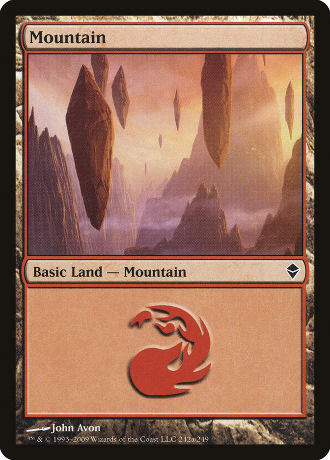 Mountain (242a) [Zendikar] | Total Play