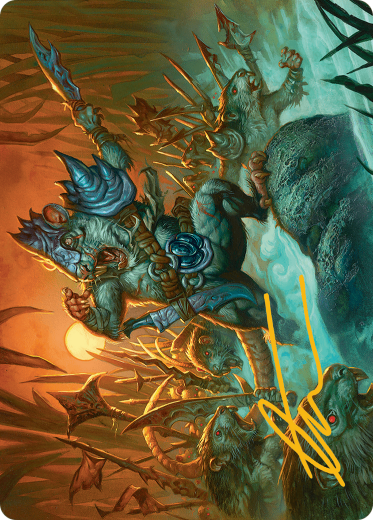 Persistent Marshstalker Art Card (Gold-Stamped Signature) [Bloomburrow Art Series] | Total Play