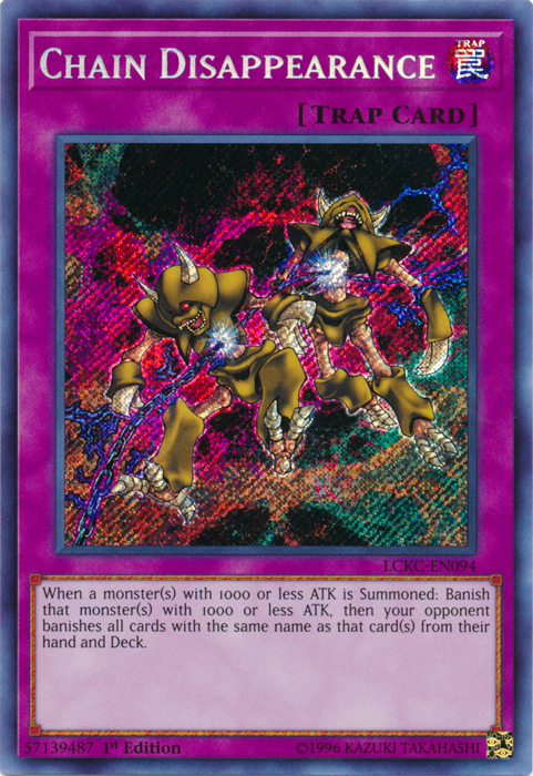 Chain Disappearance [LCKC-EN094] Secret Rare | Total Play
