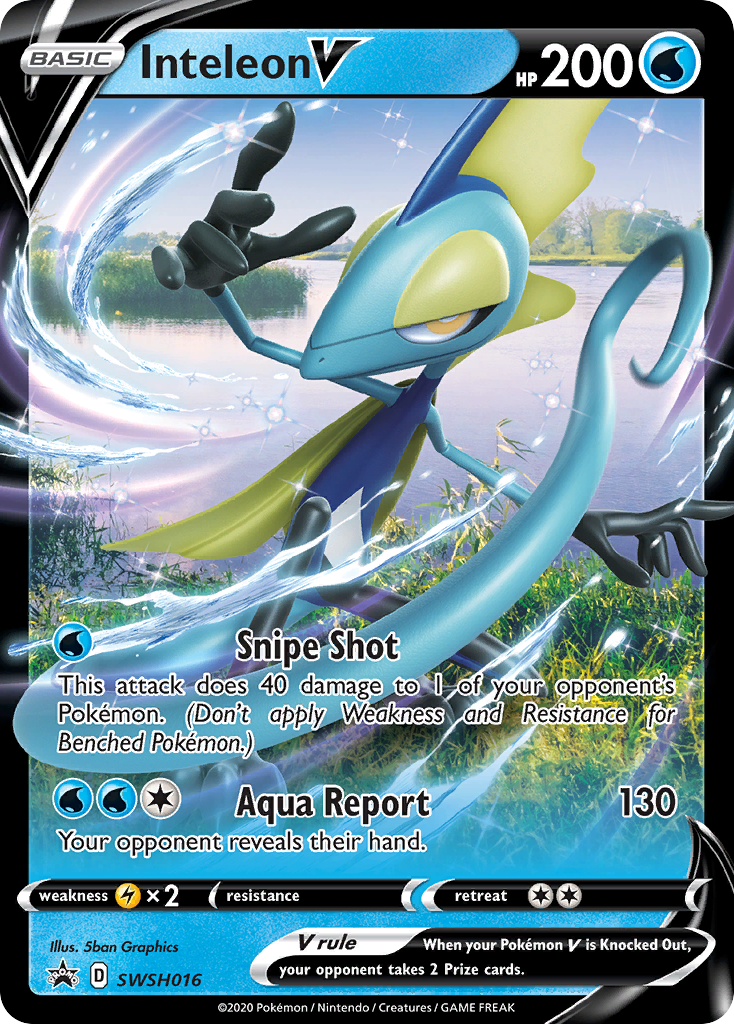 Inteleon V (SWSH016) (Jumbo Card) [Sword & Shield: Black Star Promos] | Total Play