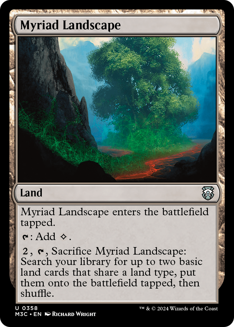 Myriad Landscape (Ripple Foil) [Modern Horizons 3 Commander] | Total Play