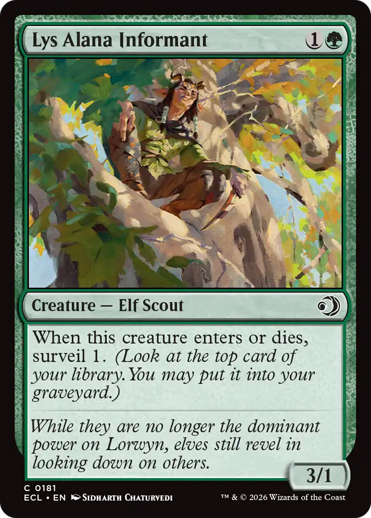 Lys Alana Informant [Lorwyn Eclipsed] | Total Play