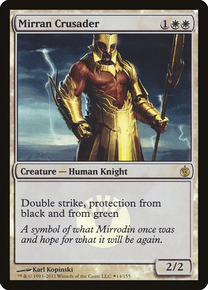 Mirran Crusader (Buy-A-Box) [Mirrodin Besieged Promos] | Total Play