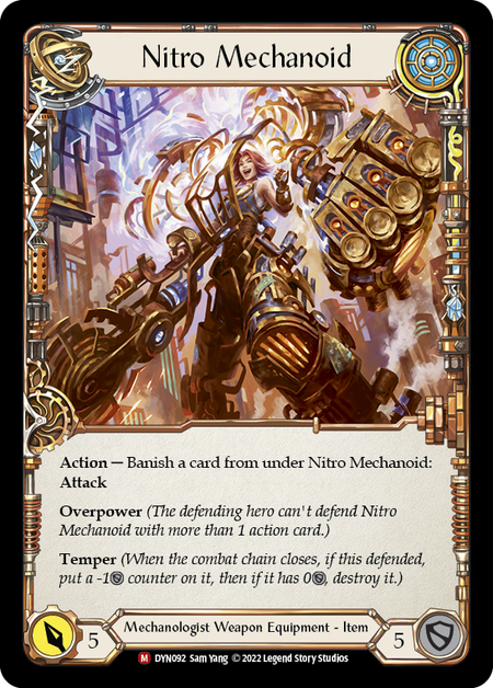 Construct Nitro Mechanoid // Nitro Mechanoid [DYN092] (Dynasty)  Cold Foil | Total Play