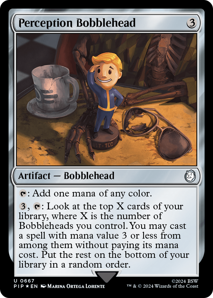 Perception Bobblehead (Surge Foil) [Fallout] | Total Play