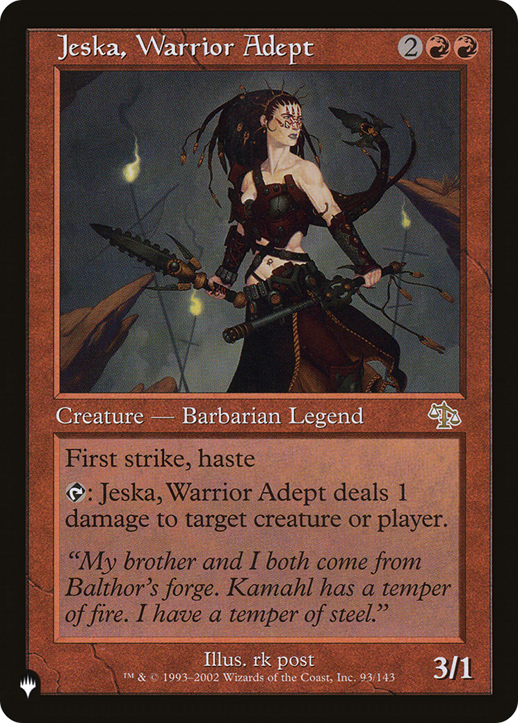 Jeska, Warrior Adept [The List] | Total Play