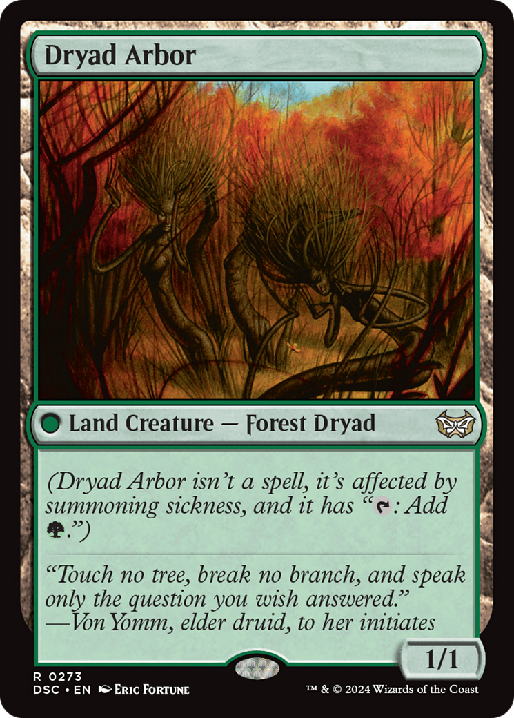 Dryad Arbor [Duskmourn: House of Horror Commander] | Total Play