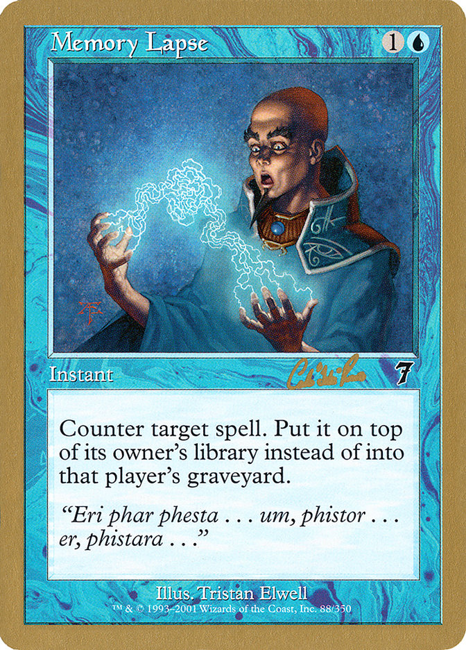 Memory Lapse (Carlos Romao) [World Championship Decks 2002] | Total Play