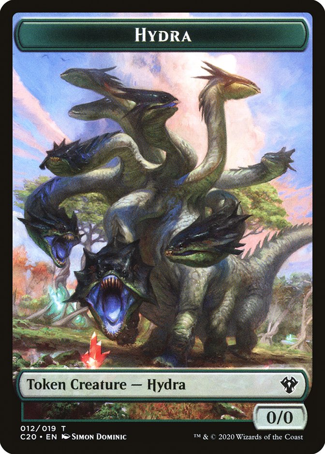Beast (010) // Hydra Double-Sided Token [Commander 2020 Tokens] | Total Play