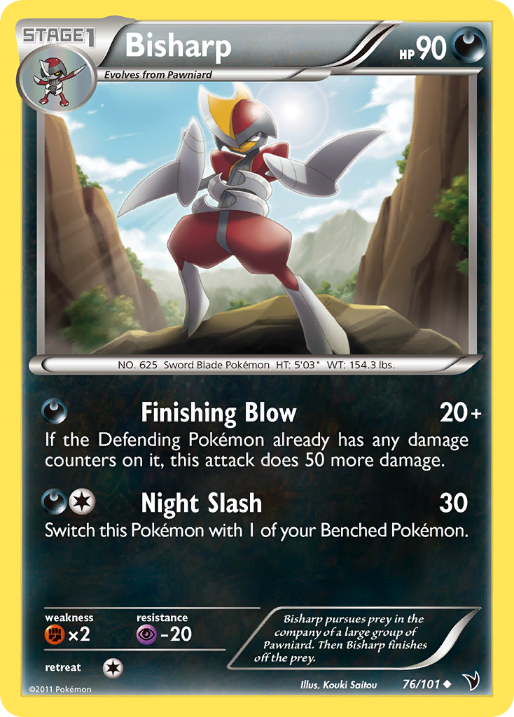Bisharp (76/101) [Black & White: Noble Victories] | Total Play