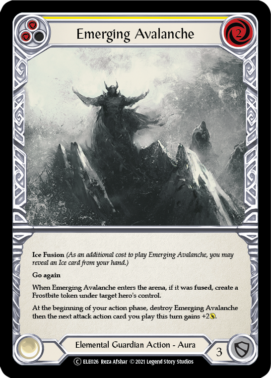 Emerging Avalanche (Yellow) [U-ELE026] (Tales of Aria Unlimited)  Unlimited Normal | Total Play