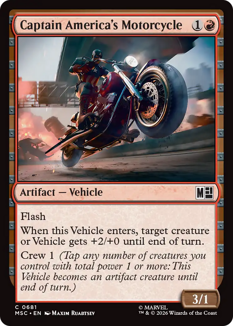 Captain America's Motorcycle [Marvel Super Heroes Commander] | Total Play