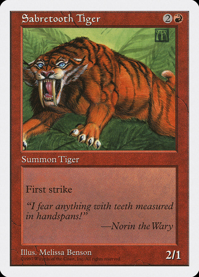 Sabretooth Tiger [Fifth Edition] | Total Play