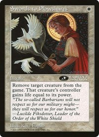 Swords to Plowshares (Oversized) [Oversize Cards] | Total Play