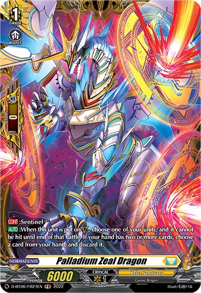 Palladium Zeal Dragon (D-BT06/FR27EN) [Blazing Dragon Reborn] | Total Play