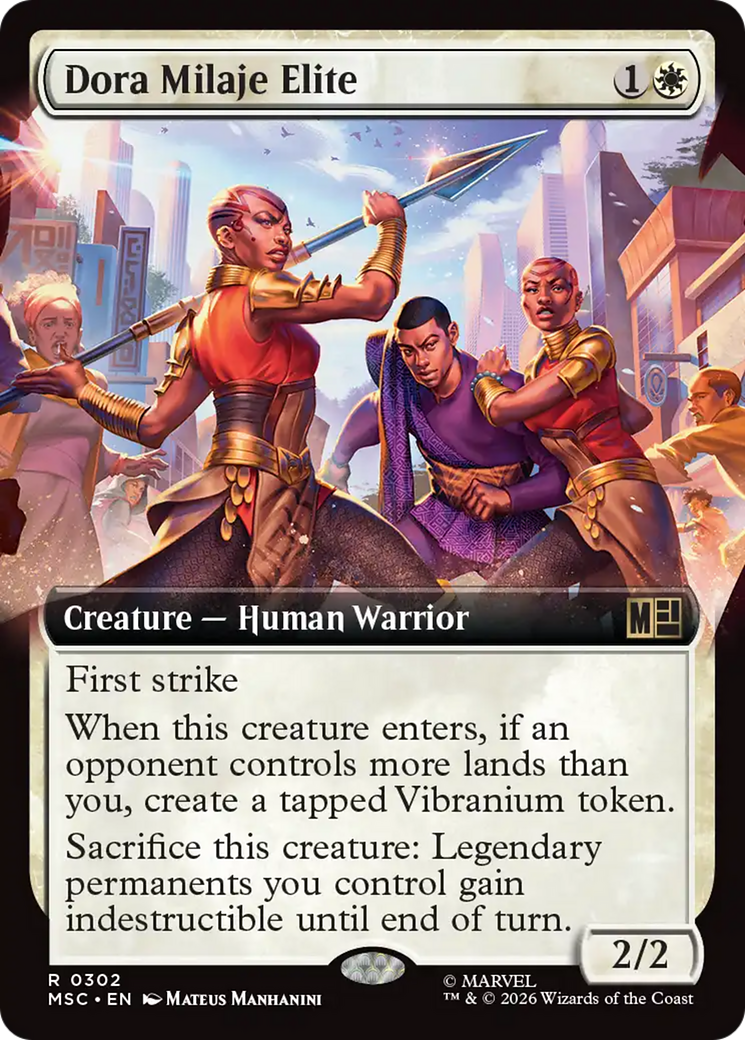 Dora Milaje Elite (Extended Art) [Marvel Super Heroes Commander] | Total Play