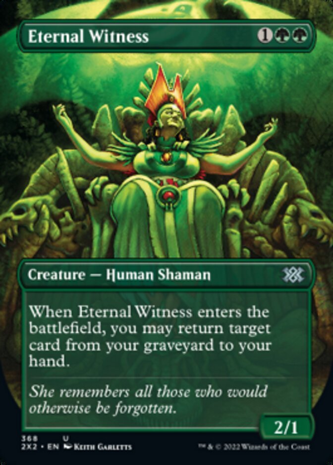 Eternal Witness (Borderless Alternate Art) [Double Masters 2022] | Total Play