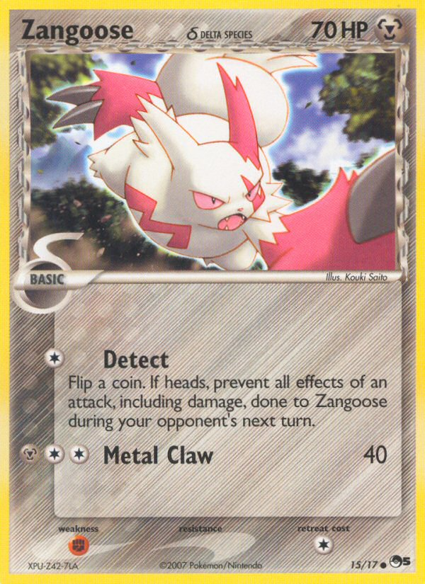Zangoose (15/17) (Delta Species) [POP Series 5] | Total Play
