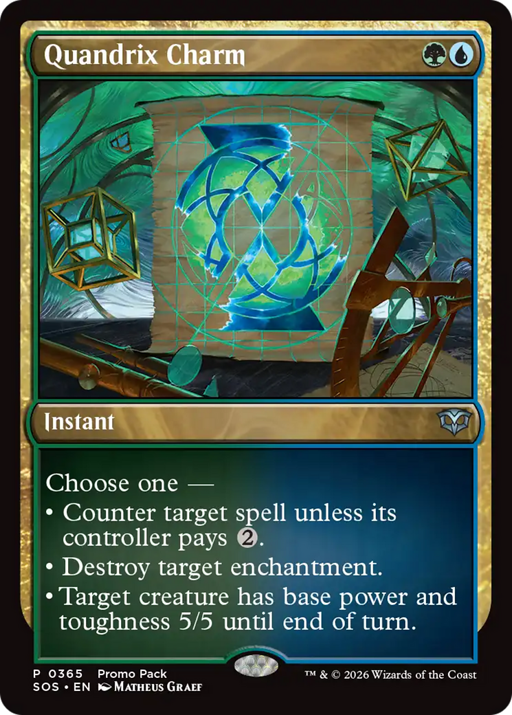 Quandrix Charm [Secrets of Strixhaven Promos] | Total Play