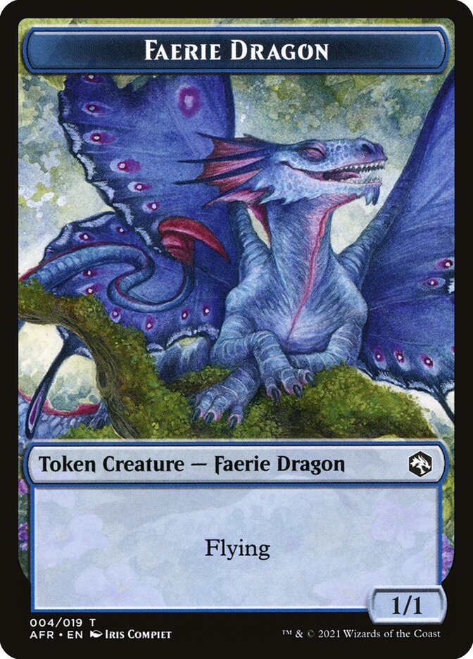 Devil // Faerie Dragon Double-Sided Token [Dungeons & Dragons: Adventures in the Forgotten Realms Tokens] | Total Play