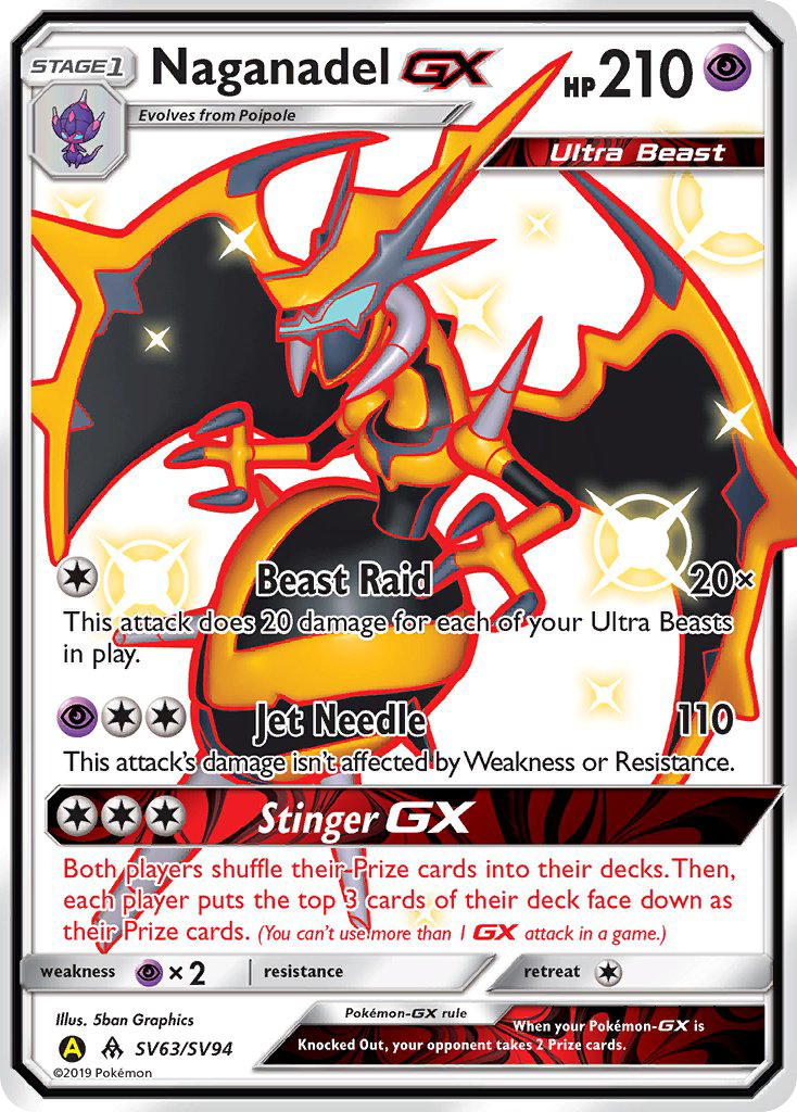 Naganadel GX (SV63/SV94) [Sun & Moon: Hidden Fates - Shiny Vault] | Total Play