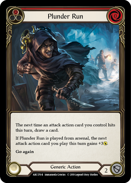 Plunder Run (Red) [ARC170-R] (Arcane Rising)  1st Edition Rainbow Foil | Total Play