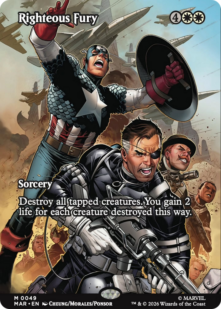 Righteous Fury (Borderless) [Marvel Universe: Eternal-Legal] | Total Play