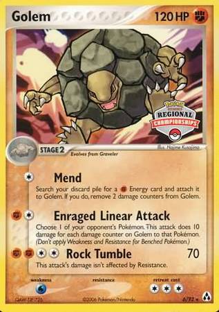 Golem (6/92) (Regional Championship Promo) [EX: Legend Maker] | Total Play