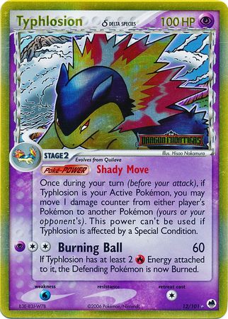 Typhlosion (12/101) (Delta Species) (Stamped) [EX: Dragon Frontiers] | Total Play